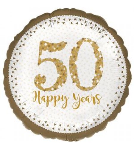 BALÃO METALIZADO BODAS DE OURO